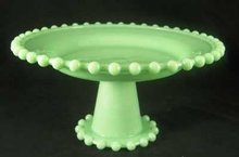 JADE JADITE JADEITE pedestal plate CANDLEWICK DESIGN