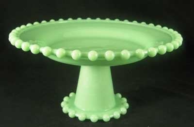 JADE JADITE JADEITE pedestal plate CANDLEWICK DESIGN