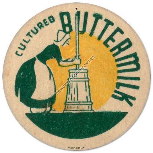 CULTURED BUTTERMILK Heavy Metal Sign