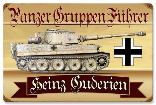 PANZER GRUPPEN METAL PERSONALIZED SIGN