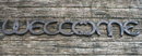 HORSESHOE WELCOME SIGN CAST IRON