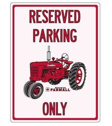 RESERVED PARKING FARMALL ONLY WOOD SIGN