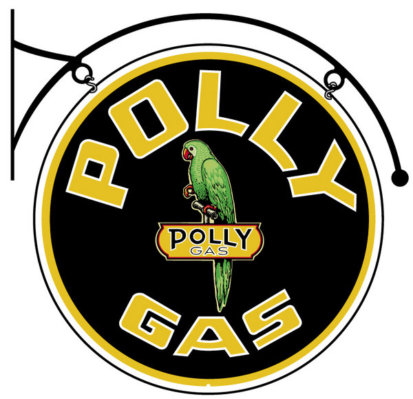 POLLY GAS DOUBLE SIDED BRACKET SIGN