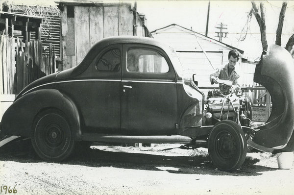 40 FORD COUPE HEAVY METAL SIGN