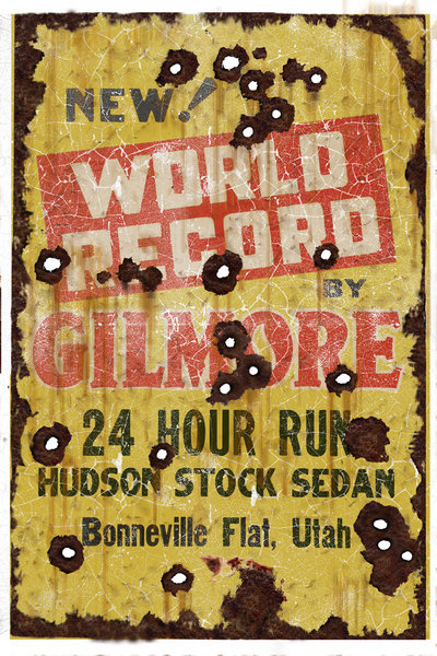 GILMORE RECORD RUSTIC HEAVY METAL SIGN