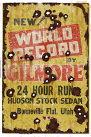 GILMORE RECORD RUSTIC HEAVY METAL SIGN
