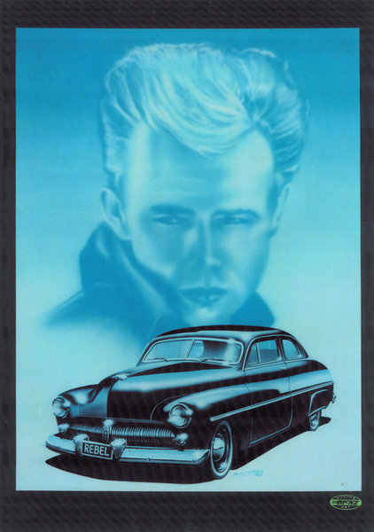JAMES DEAN 50 MERCURY HEAVY METAL SIGN