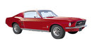 MUSTANG DIECUT METAL SIGN