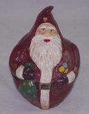 SANTA BIG BELLY COIN BANK CAST IRON