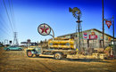 TEXACO WATER TRUCK HEAVY STEEL SIGN