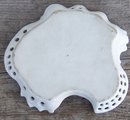 Vintage China Pierced Edge Tray with Strawberries