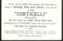 Victorian Trade Card for Florence Knitting Silk