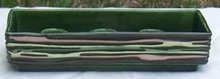 Vintage Bennett Calif Pottery Green/Pink Candleholder