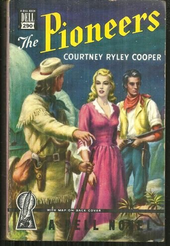 Pioneers Lusty Action on the Oregon Trail 1948 Mapback