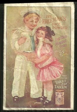 Victorian Sample Package of Freeman's Face Powder