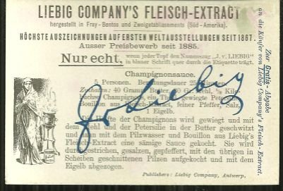 Victorian Trade Card Liebig Company's Fleisch-Extract