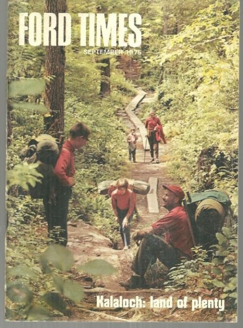Ford Times Magazine September 1975 Kalaloch Land of Plenty on the cover