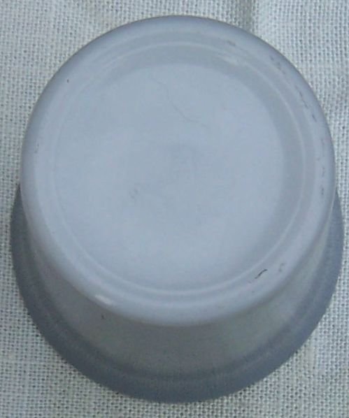 Vintage Hazel Atlas Glass Ovide Tumbler in Gray