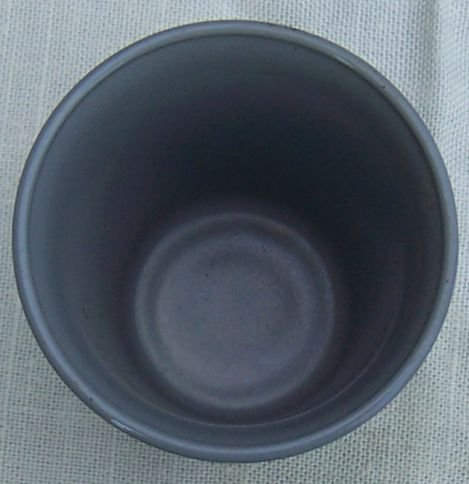 Vintage Hazel Atlas Glass Ovide Tumbler in Gray