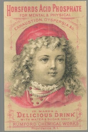 Victorian Trade Card for Horsfords Acid Phosphate For Dysepepsia with Girl