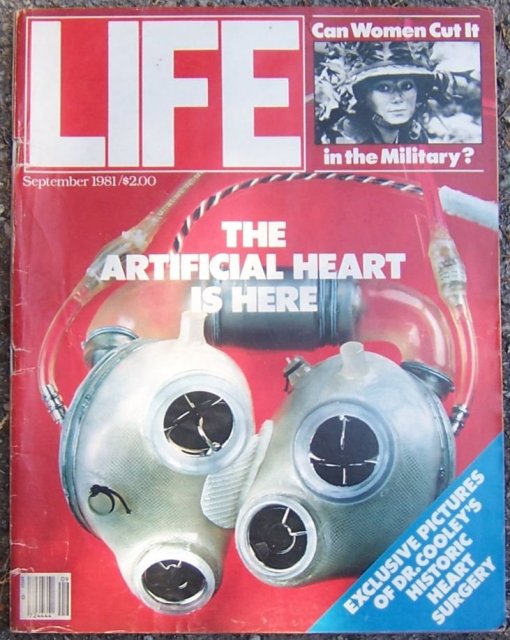 Life Magazine September 1981 The Artificial Heart is Here on cover