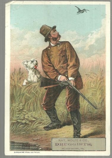 Victorian Trade Card for Nat. Wolfe & Co. with Hunter