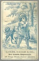 Victorian Trade Card for Lukes, Dagge Importers