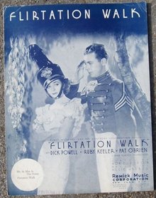 Flirtation Walk starring Dick Powell and Ruby Keeler 1934 Sheet Music