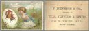 Victorian Trade Card for J. Henrich & Co. Little Girl with Rooster Hatching