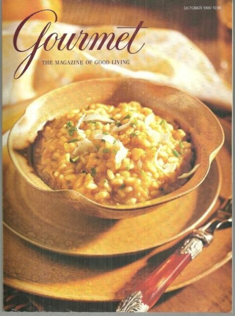 Gourmet Magazine October 1995 Butternut Squash Risotto On Cover
