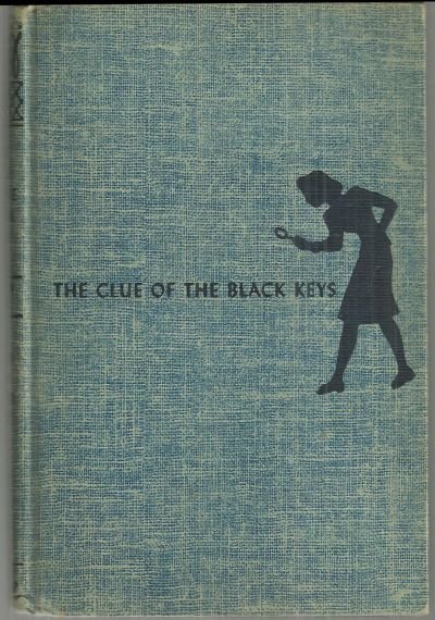 Clue of the Black Keys by Carolyn Keene Nancy Drew #28 Blue Tweed Cover 1951