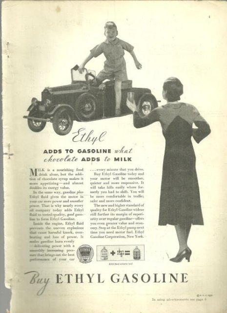 1932 Good Housekeeping Advertisment for Ethyl Gasoline