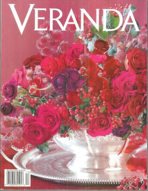 Veranda Magazine November-December 2003 Dinner in Another Era