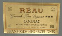 Vintage Label for Reau Grande Fine Cognac