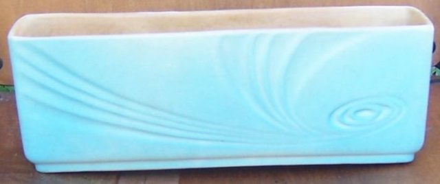 Vintage Roseville Pottery Florane Window Box Planter 96-10 Blue Glaze