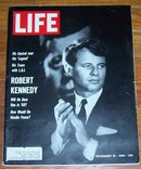 Life Magazine November 18, 1966 Robert Kennedy on the Cover