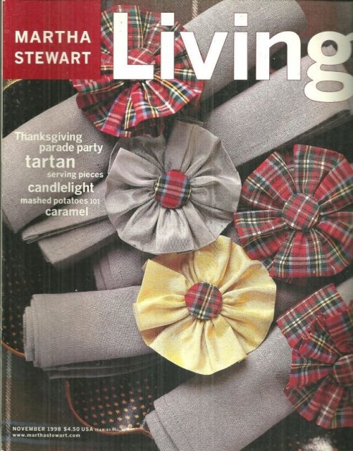 Martha Stewart Living November 1998 Thanksgiving Parade Party