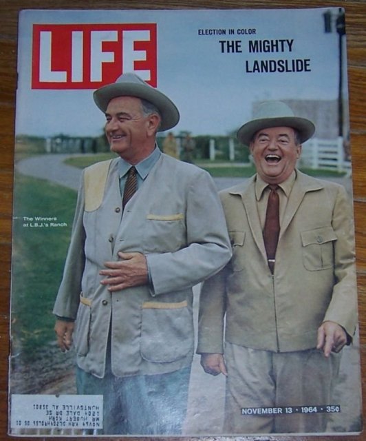 Life Magazine November 13, 1964 The Winners at LBJ's Ranch on cover