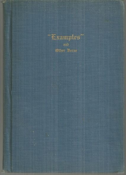 Examples and Other Verse by P. C. Huntington 1915 Poetry
