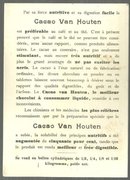 Victorian Trade Card for Cacao Van Houten with View of Holland Canal on Front