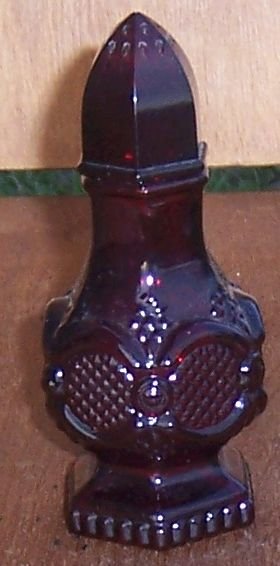 Vintage Avon Cape Cod Ruby Red Glass Shaker