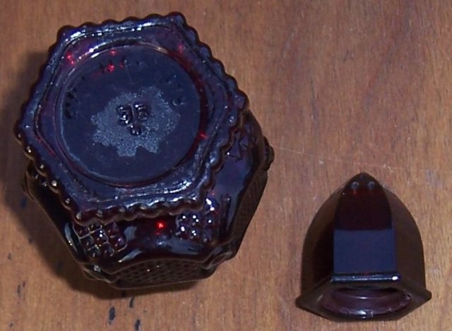 Vintage Avon Cape Cod Ruby Red Glass Shaker
