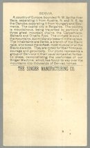 Victorian Trade Card for Singer Sewing Machine With Lovely Servian Ladies Sewing