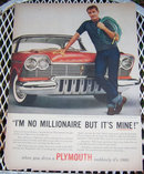 1956 Plymouth Automobile Life Magazine Advertisement