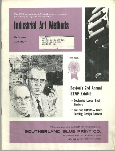 Industrial Art Methods Magazine January 1966 Designing Those Loose Leaf Covers