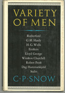 Variety of Men by C. P. Snow 1967 1st edition with Dust Jacket Biographies