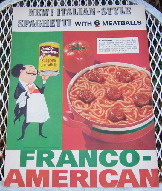 1956 Franco-American Spaghetti Life Magazine Advertisement