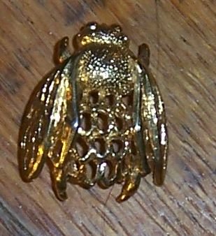 Vintage Gold Tone Napier Bumble Bee Scatter Pin