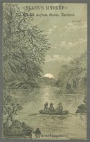 Victorian Trade Card for Allen's Market, Hartford Couple On the Susquehanna