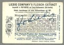 Victorian Trade Card Liebig Co Fleisch-Extract Chrysanthemum and Magnolia Ladies